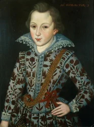 Portret chłopca w wieku pięciu lat